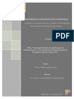 Monografia Practicas Pre I - Plan de Marketing Industrial Confyex S.R.