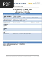 Acta Idea Proyecto
