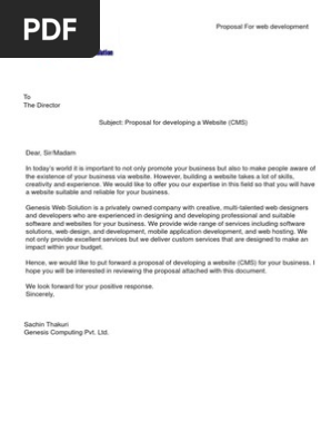 Website Proposal