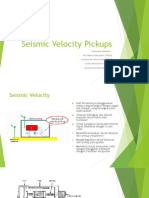 Seismic Velocity Pickups
