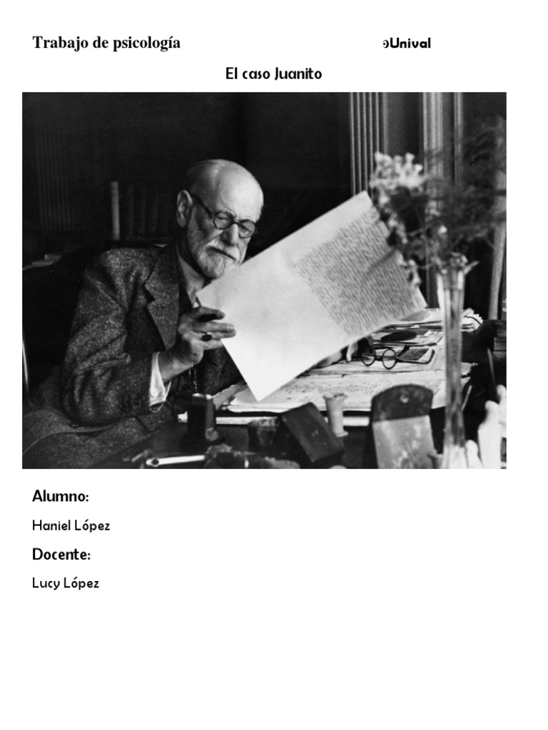 Caso Juanito | PDF | Complejo de Edipo | Sigmund Freud