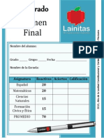 3er Grado - Examen Final (2013-2014)