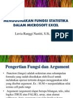 Menggunakan Fungsi Statistika Dalam Microsoft Excel