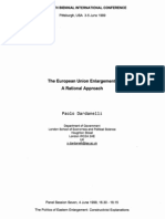 The EU Enlargement. A Rational Approach by Dardanelli