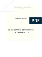 Le Developpement Continu de La Tetractys