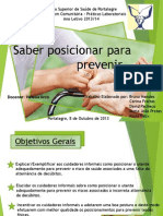 Posicionar para prevenir lesões