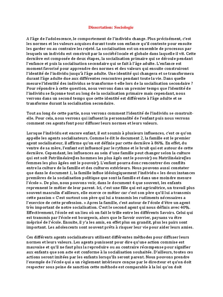 Dissertation ses socialisation primaire 03 image