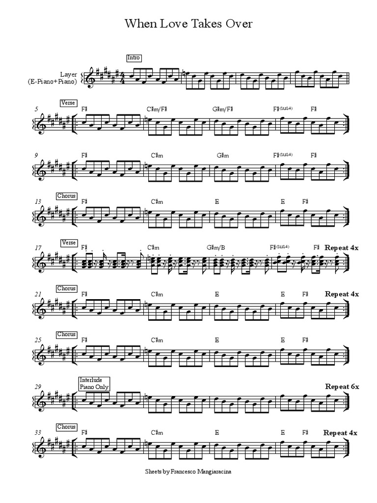 When Love Takes Over PDF