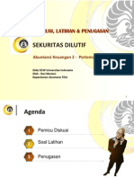 Soal Latihan Dan Tugas Ak2 Pertemuan 4 Sekuritas Dilutif