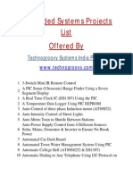 List of Embedded Systems Projects