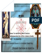Invitación Ordenación Diaconal Del Seminarista Claudio Raby PDF