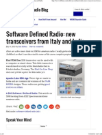 Software Defined Radio_ New Transceivers From Italy and India