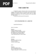 The Gerund and the Infinitive