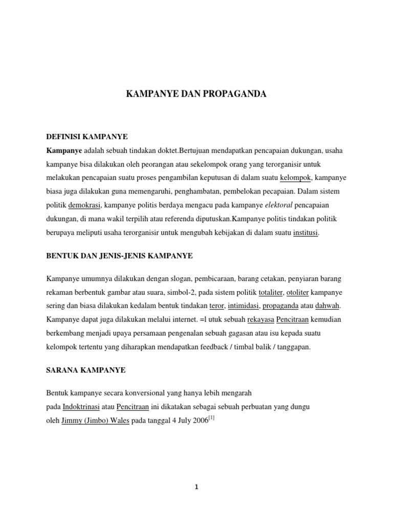 Kampanye Propaganda Pdf
