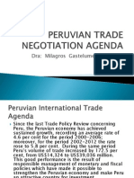 Peruvian Trade Negotiation Agenda