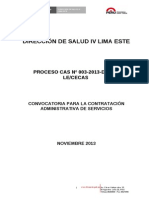 01 Bases Administrativas Cas 003-2013-Disa IV Le-Cecas 02 Dic 2013