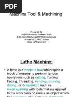 Machine Tool & Machining