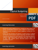 Capital Budgeting