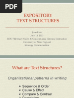 Expository Text Structures