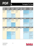 Trainingsplan Tim MH