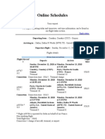 Air France Flight Schedule TD