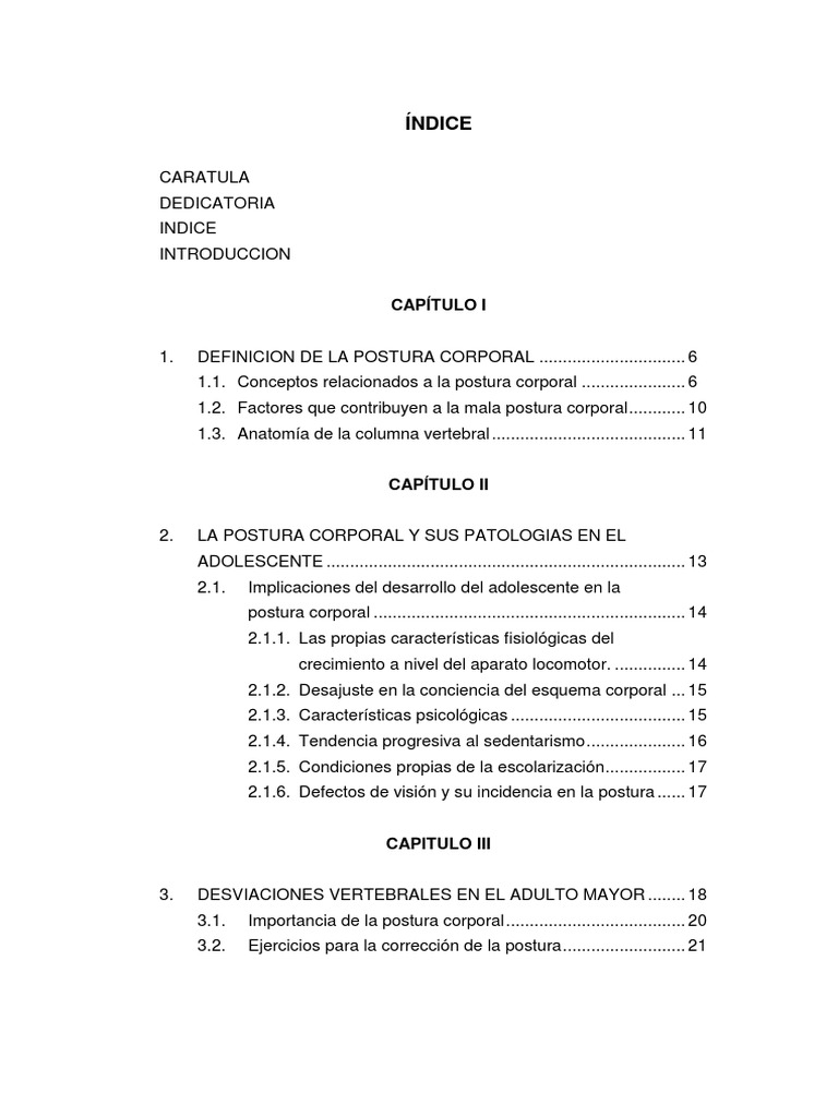 Postura Corporal y sus Patologías | PDF | La columna vertebral | Escoliosis