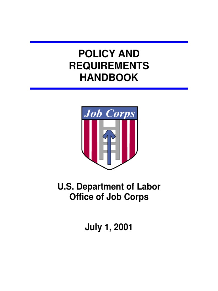 Job Corps Handbook PDF Employment Vocational Education