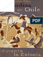 Los Judios en Chile Durante La Colonia - Günter Böhm