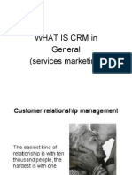 What Is CRM in General (Services Marketing)
