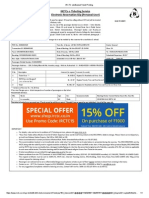 Irctcs E-Ticketing Service Electronic Reservation Slip (Personal User)