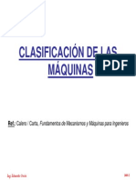 Clasificación de Las Máquinas Calero-Carta
