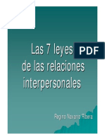7 Leyes de Las Relaciones Interpersonales