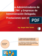 1.1.-Organismos Administradores y Empresas de Administración Delegada; y Las Prestaciones Que Otorgan