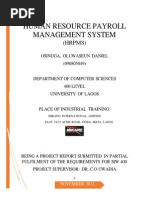 Human Resource Payroll Management System