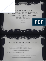 The Benefit of Incorporating Digital Story Telling in