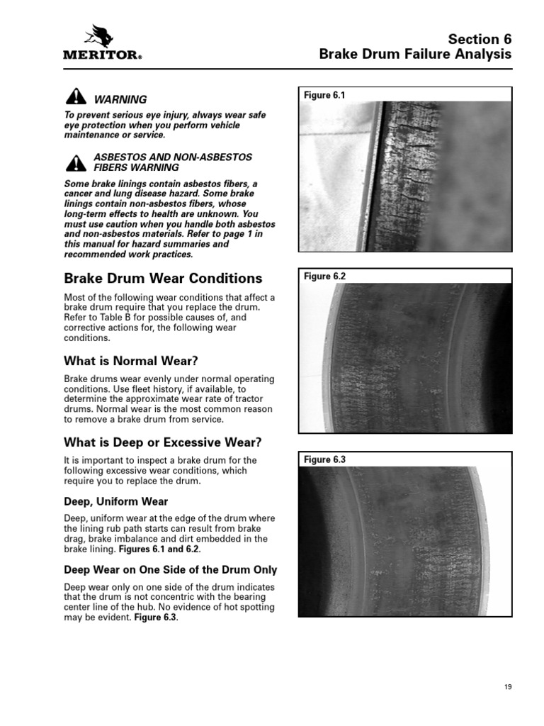Brake Drum Failure Analysis Guide | PDF | Brake | Wear
