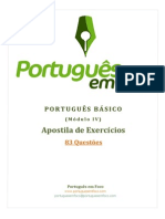 Apostila de Exercicios - Portugues Basico Modulo IV