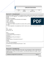 Lista de Exercicio II