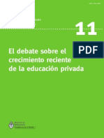 DINIECE. Debate Sobre El Crecimiento de La Matrícula Del Sector Privado