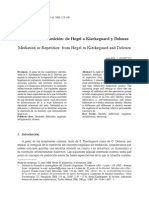 Mediacion o Repeticion de Hegel A Kierkegaard y Deleuze (Binetti)