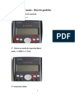 Calculo de Desvio Padrão e Medio Na CASIO