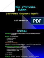 Dyspnea, Cyanosis, Edema