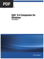 SAS® 9.4 Companion For Windows