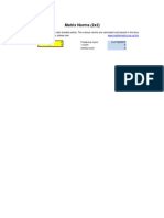 Matrix Norms - Excel Spreadsheet Demo
