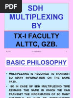 SDH Multiplexing BY: Tx-I Faculty Alttc, GZB