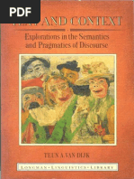 Teun A Van Dijk - Text and Context | PDF | English Language ...