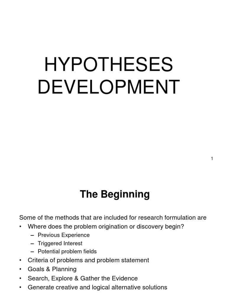 How to write hypothesis in research image