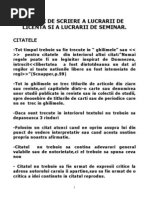 Reguli de Scriere a Lucrarii de Diploma