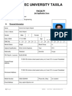 Faculty Job App Form