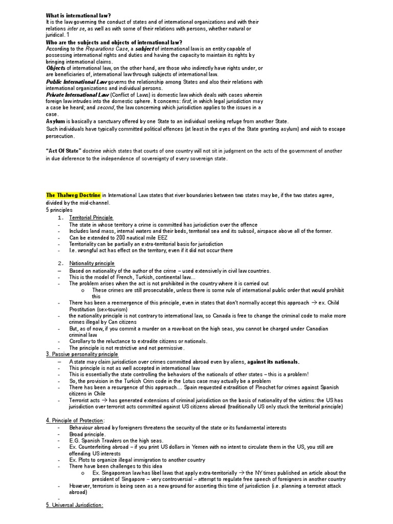 "Act of State" Doctrine Which States That Courts of One Country Will
